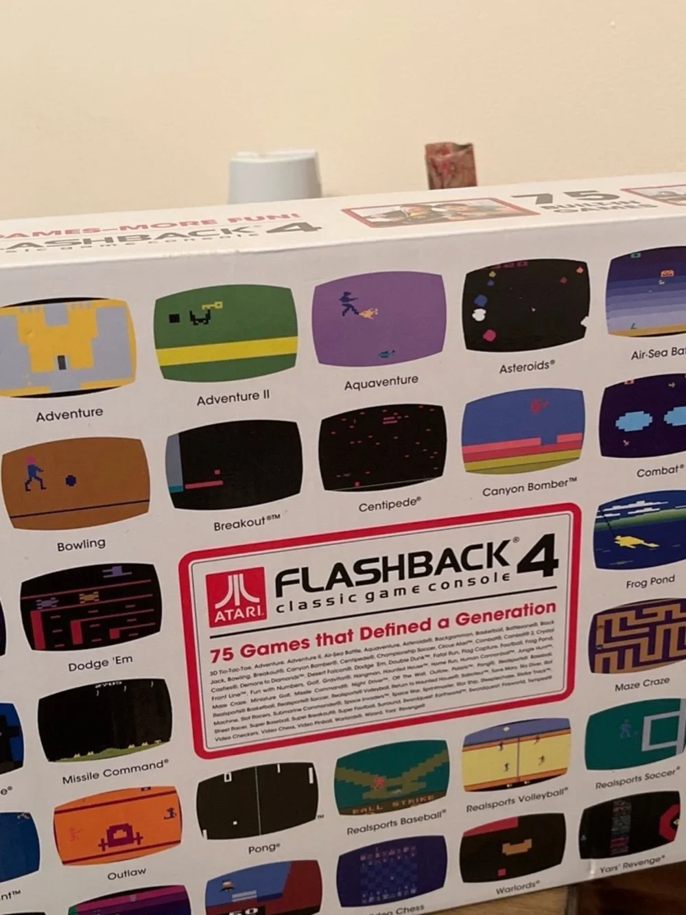 Flashback 4 Classic Game Console - Black